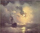 Famous Night Paintings - Storm in the Sea at Night